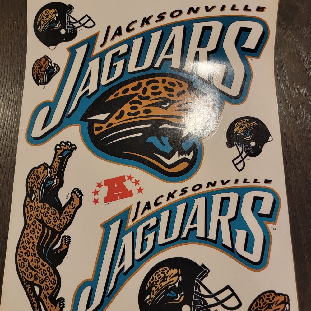 Jacksonville Jaguars Vintage Window Clings